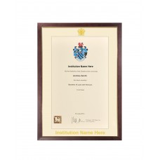 Teak Certificate Frame